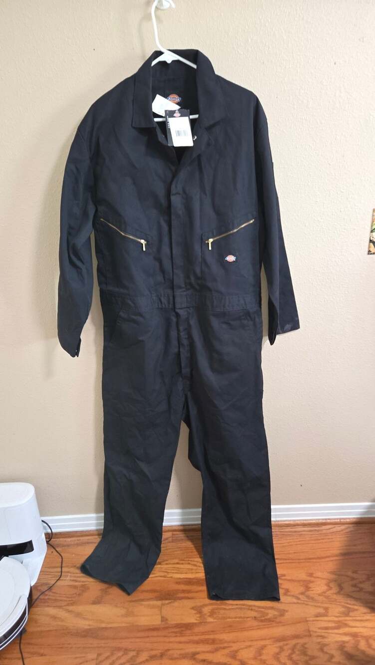 Dickies Deluxe Blended Long Sleeve Coverall Black XL RG